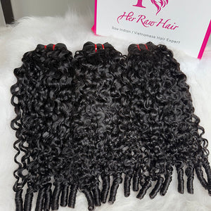 Cambodian Burmese Spiral curly Luxury Virgin hair bundle deals
