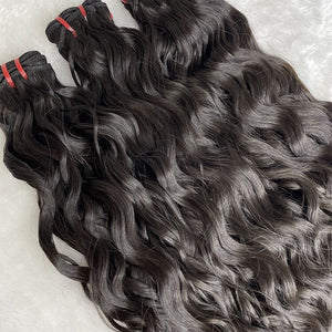 Raw Cambodian Curly Double Drawn Bundle Deal One Donor hair