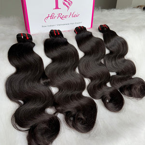 double drawn body wave bundle