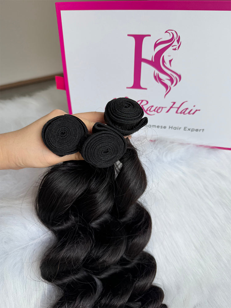 Luxury Virgin hair Cambodian Loose wave bundle deals