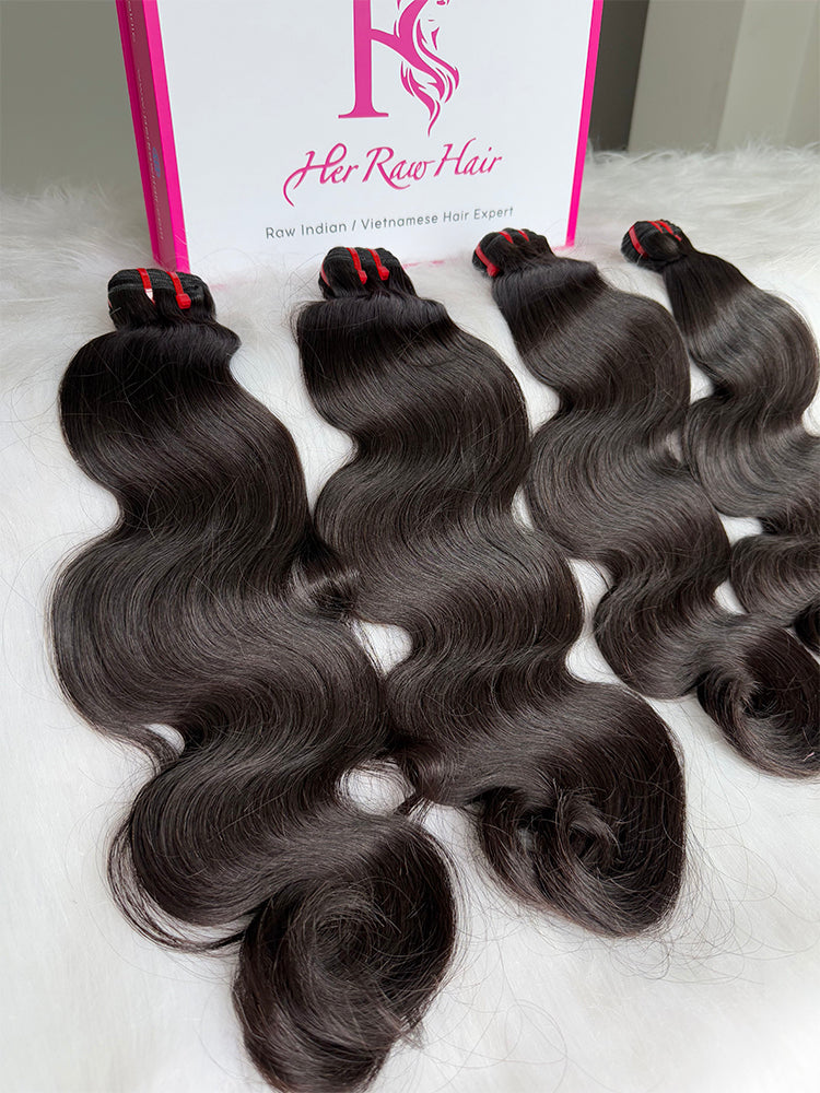 Raw Cambodian Body wave Double Drawn Hair Bundle Deal