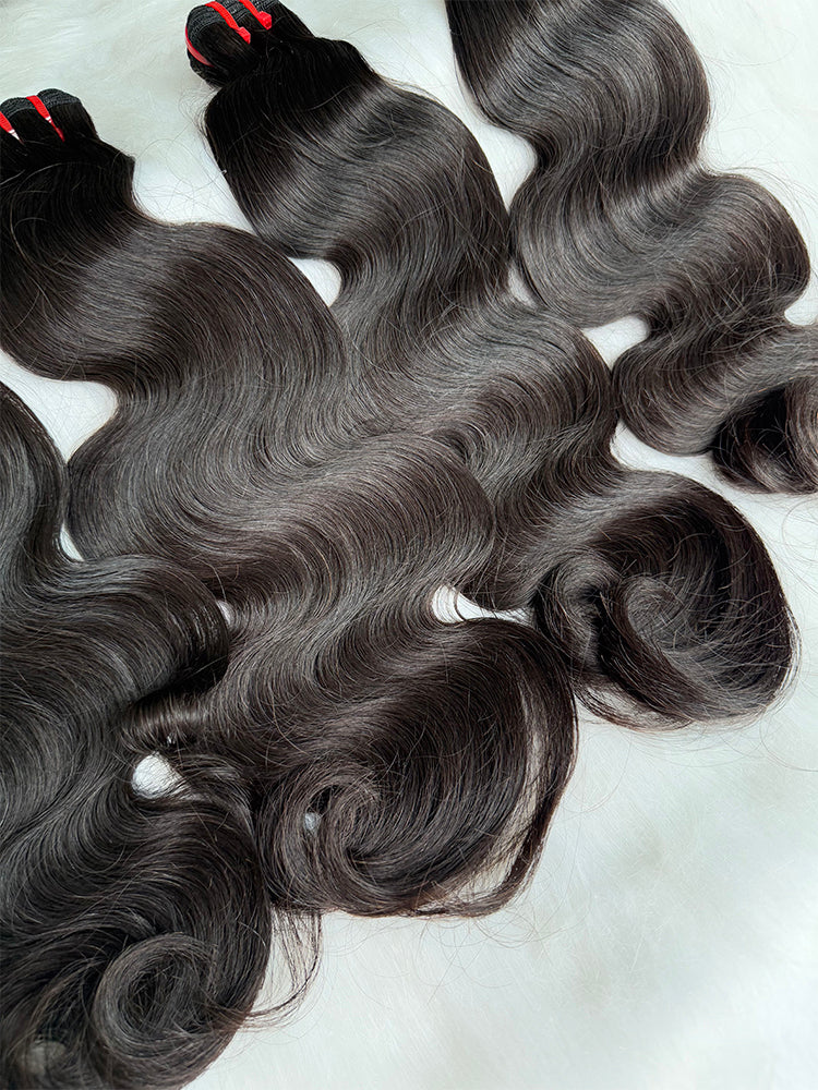 Raw Cambodian Body wave Double Drawn Hair Bundle Deal