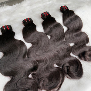 Raw Cambodian Body wave Double Drawn Hair Bundle Deal