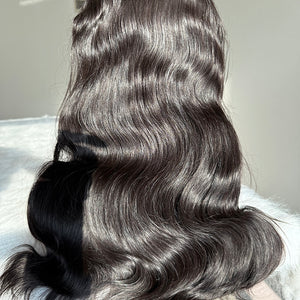 Raw Cambodian double drawn Body wave HD lace frontal wig 13x4 13x6