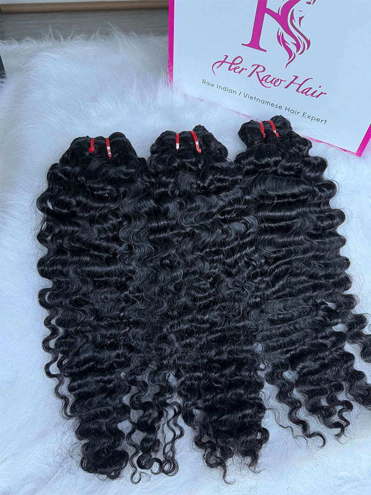 Cambodian Burmese curly Luxury Virgin hair bundle deals