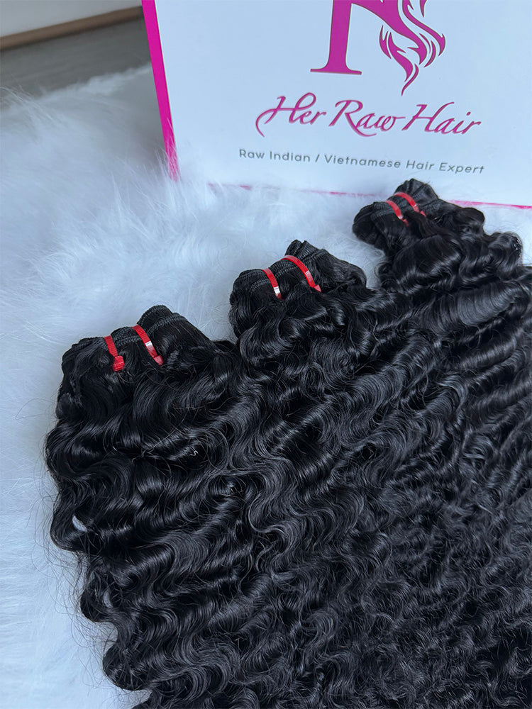 Cambodian Burmese curly Luxury Virgin hair bundle deals