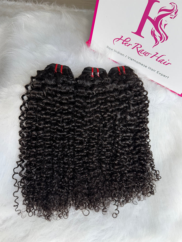 Luxury Cambodian Virgin hair Curly  bundle deals