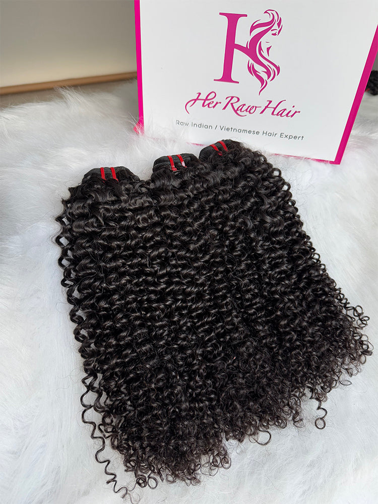Luxury Cambodian Virgin hair Curly  bundle deals