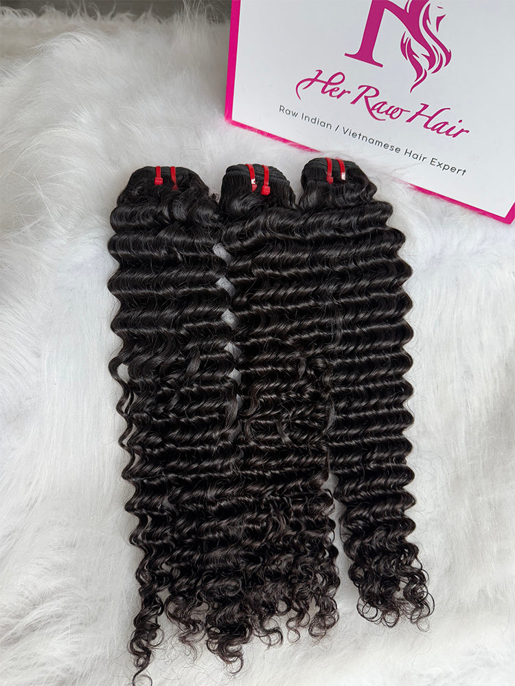 Luxury Virgin hair Cambodian Deep wave bundle deals
