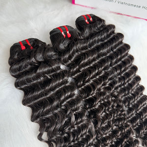 Luxury Virgin hair Cambodian Deep wave bundle deals