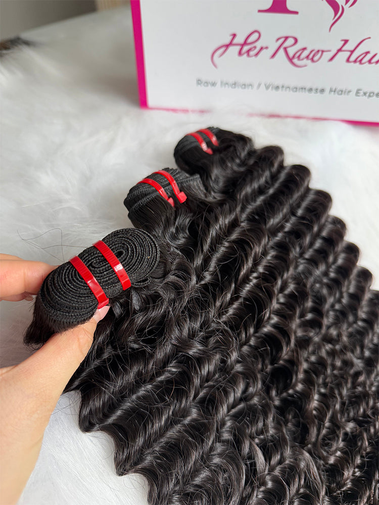 Luxury Virgin hair Cambodian Deep wave bundle deals