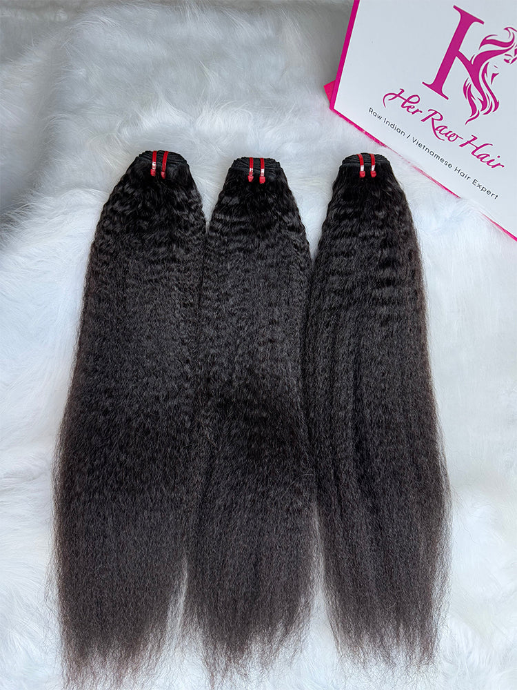 Luxury Virgin hair Cambodian Kinky Straight bundle deals