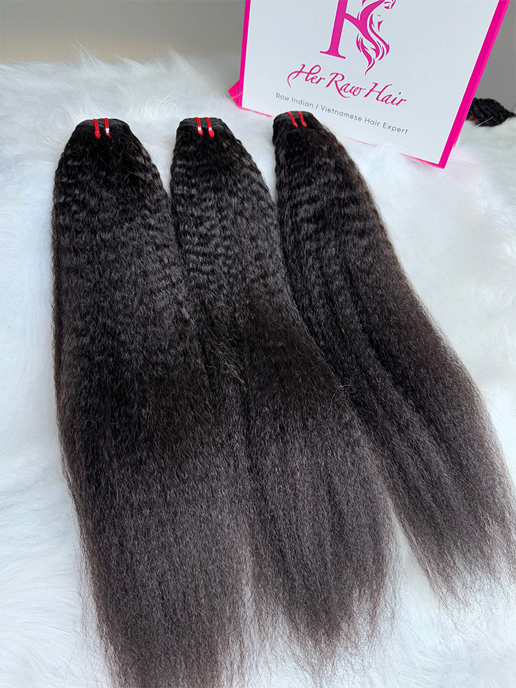 Luxury Virgin hair Cambodian Kinky Straight bundle deals