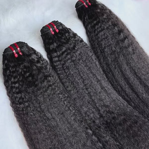 Luxury Virgin hair Cambodian Kinky Straight bundle deals