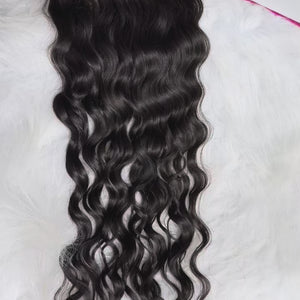 Raw Indian Curly 5X5 HD lace Closure