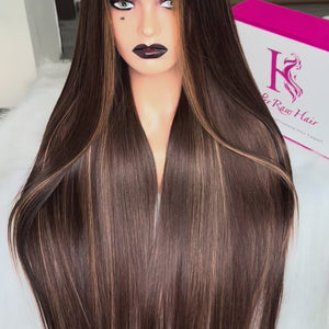 Straightombrecolorlacewig