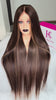 Straightombrecolorlacewig