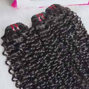 Luxury Cambodian Virgin hair Curly  bundle deals