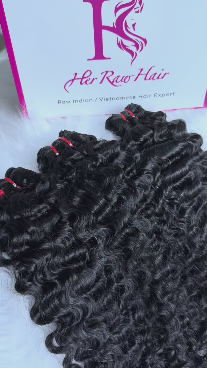 Cambodian Burmese curly Luxury Virgin hair bundle deals