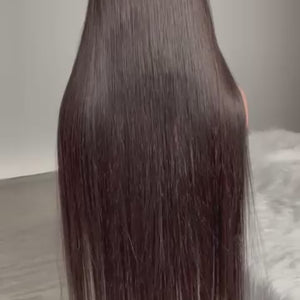 Raw Indian straight  Hair 1b# HD Lace  Wigs