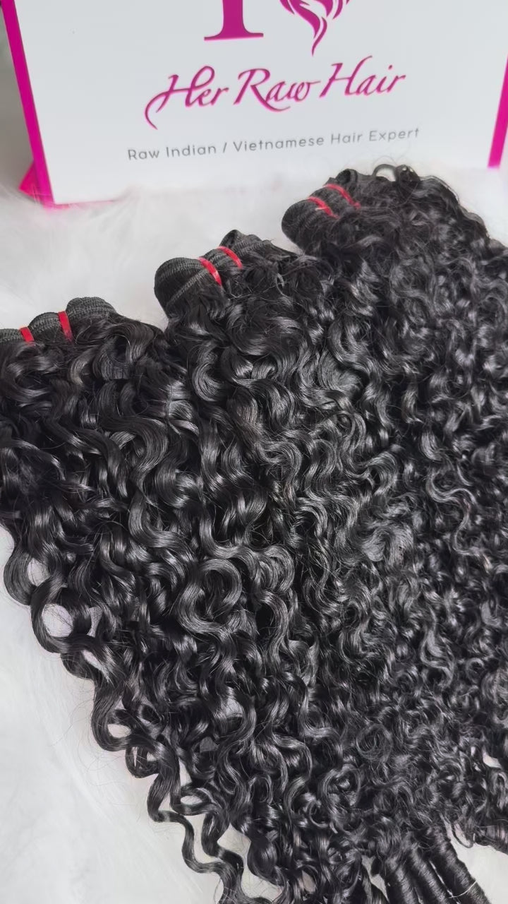 Cambodian Burmese Spiral curly Luxury Virgin hair bundle deals