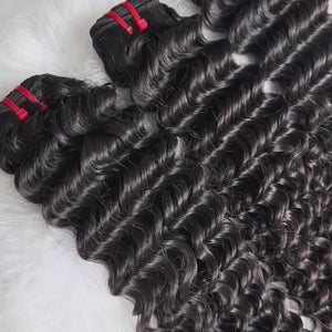 Luxury Virgin hair Cambodian Deep wave bundle deals