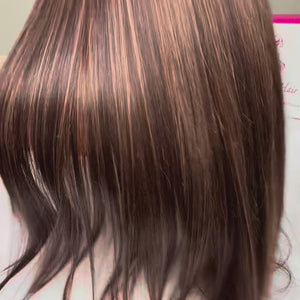 Straight ombre color lace wig(1)