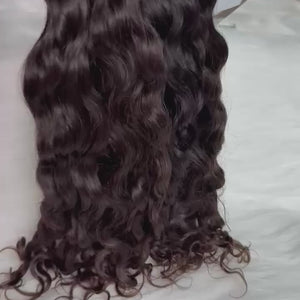raw indian curly bundle