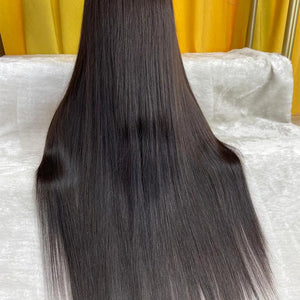 Raw Indian straight  Hair 1b# HD Lace  Wigs
