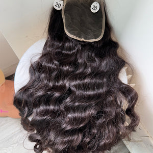 Curly hair  lace closure 