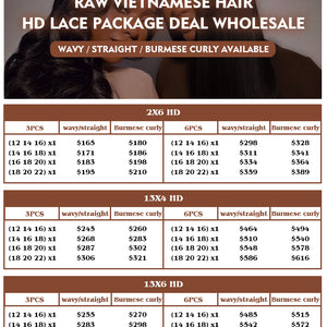 vietnamese hair HD lace closure deal