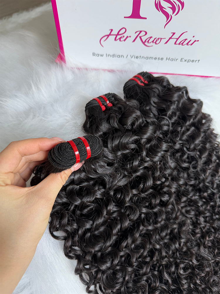 Luxury Virgin hair Cambodian Water wave bundle deals